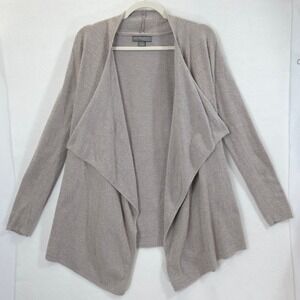 Barefoot Dreams Cardigan Draped Open Front Gray Women S/M CozyChic Lite